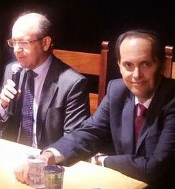 Ricardo Conceição (a dir.) e Sebastião Donizeti, em palestra do curso de Direito