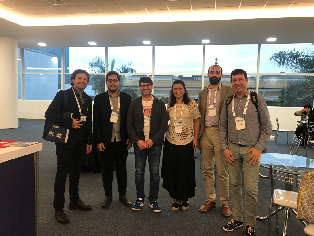 DCINI coordinator, Vanessa Bonini Panico, and the assistant Lucas Ferrari, among the Spanish Institutions partners.