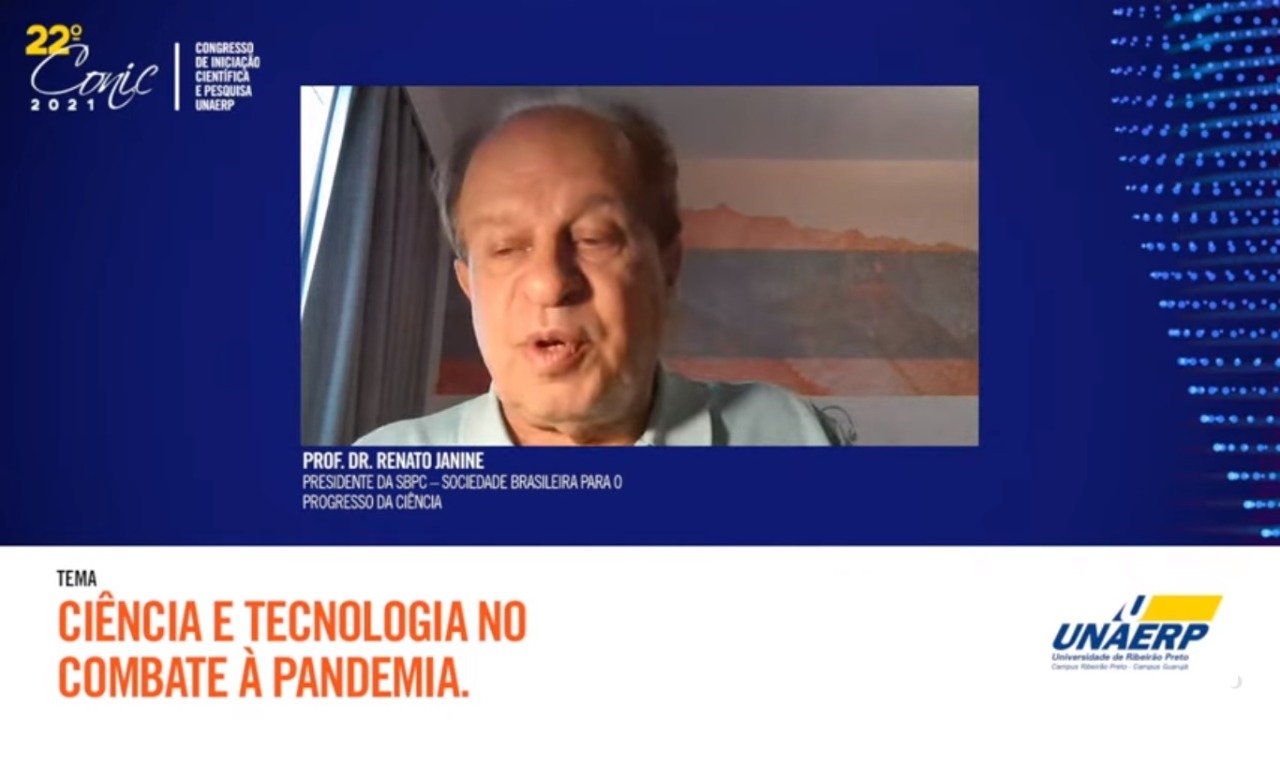 Professor de filosofia, cientista político e presidente da Sociedade Brasileira para o Progresso da Ciência – SBPC, Renato Janine Ribeiro